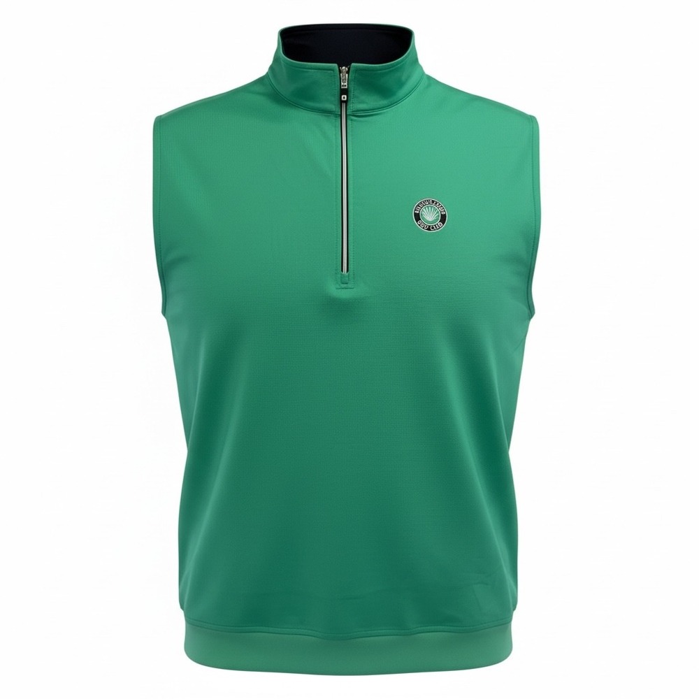 FootJoy / Grand‎ Harbor Golf Club Green 1/4 Zip Performance Vest Sz Medium (C24)